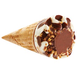 Le traditionnel cornet à la crème glacée Vanille de Madagascar
