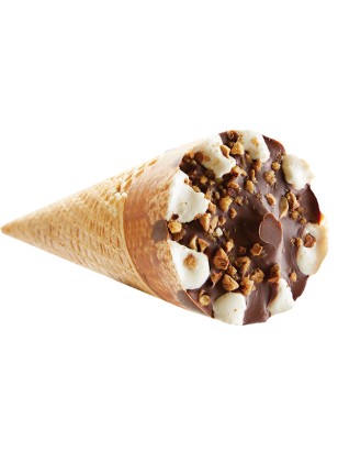 Cornet ultra gourmand à la vanille nougatine