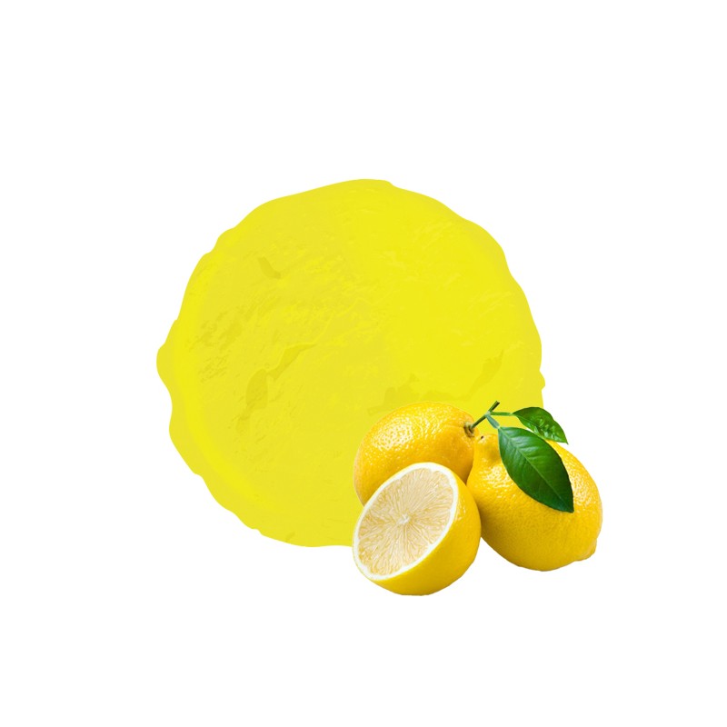 Un sorbet citron jaune savoureux riche en fruits