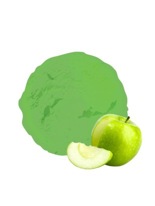 La pomme verte dans un sorbet ultra rafraichissant