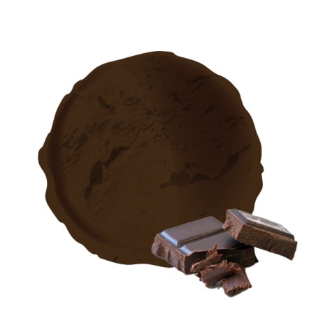 Un pot de glace maxi format au chocolat noir