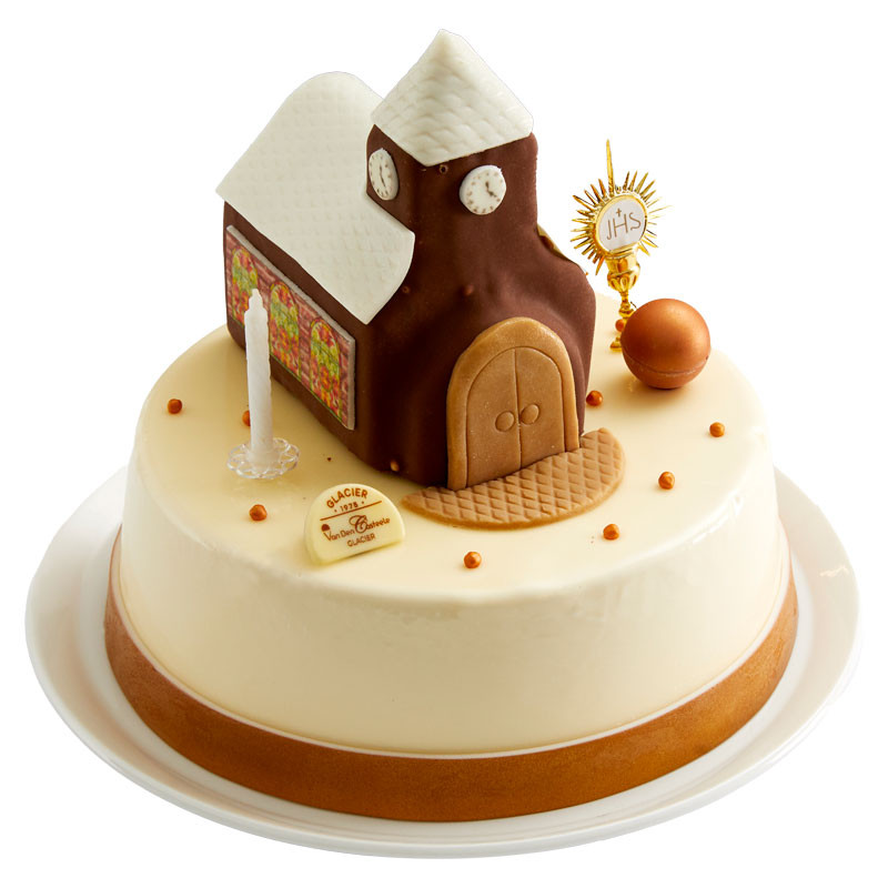 La Chapelle – Gâteau glacé personnalisable pour communion | Van Den Casteele