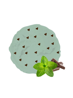 Crème glacée menthe copeaux de chocolat – Format familial 2,5 L