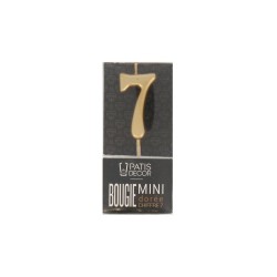 Bougie chiffre 7 pour gâteau d'anniversaire Van Den Casteele
