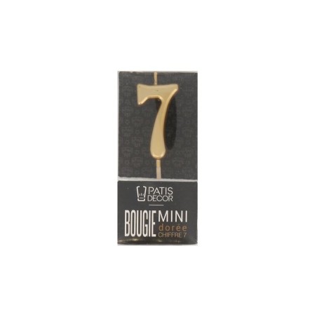 Bougie chiffre 7 pour gâteau d'anniversaire Van Den Casteele