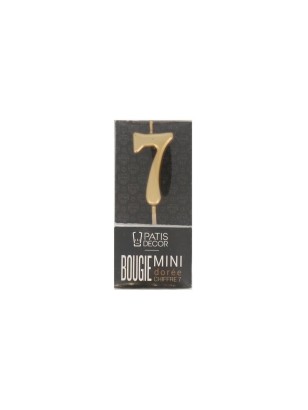 Bougie chiffre 7 pour gâteau d'anniversaire Van Den Casteele