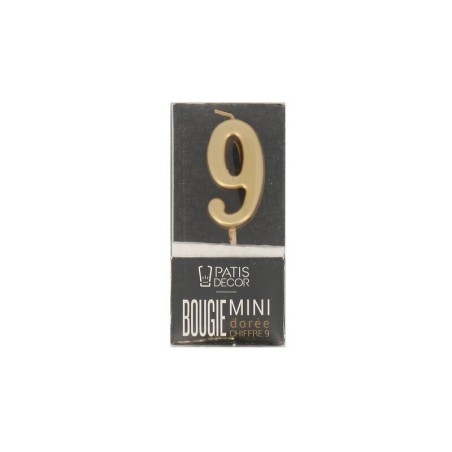 Bougie chiffre 8 pour gâteau d'anniversaire Van Den Casteele