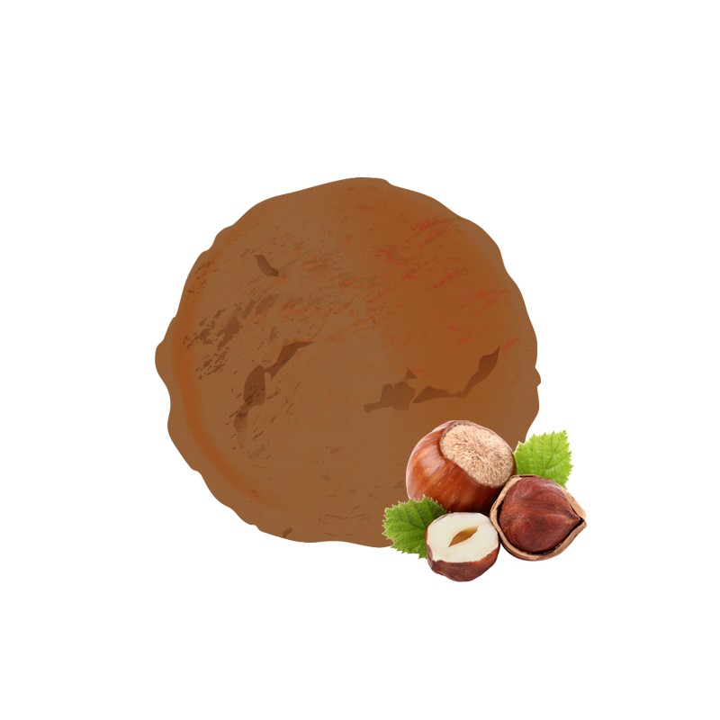 Toute l'intensité de la noisette dans une crème glacée