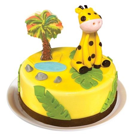 Gâteau glacé anniversaire ou Baptême thème animaux