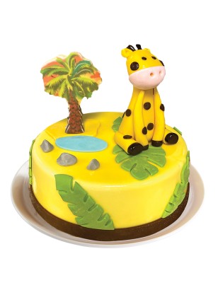 Gâteau glacé anniversaire ou Baptême thème animaux