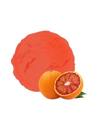 un sorbet plein fruit vandencasteele à l'orange sanguine