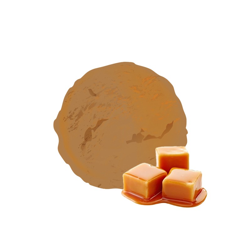 Crème glacée au caramel beurre salé artisanale
