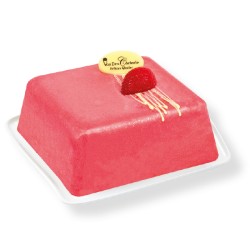 sorbet fraise, crème glacée vanille Madagascar, dessert glacé, gâteau meringue, gâteau Van Den Casteele