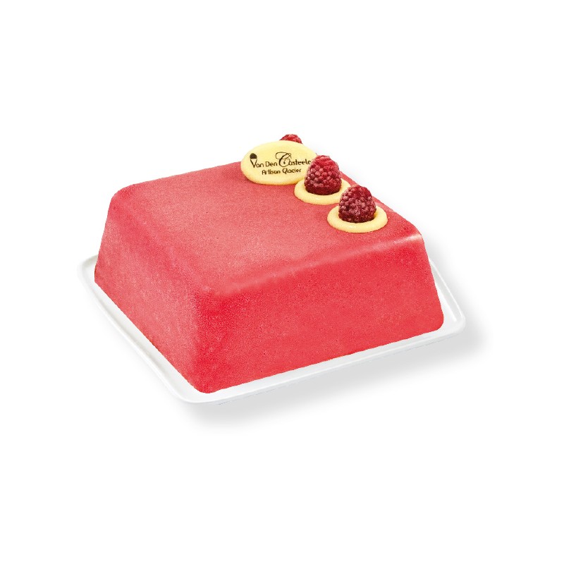 Notre gâteau à la framboise version glacée